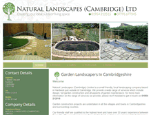 Tablet Screenshot of naturallandscapescambridge.co.uk